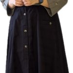 دامن نیم کلوش اسپرت جلو دکمه دار