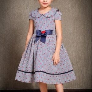 خرید پیراهن یقه ب ب دخترانه