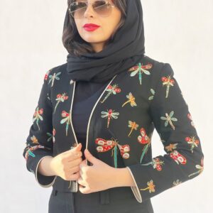 کراپ کت سوزن دوزی مجلسی