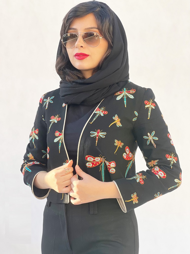 کراپ کت سوزن دوزی مجلسی